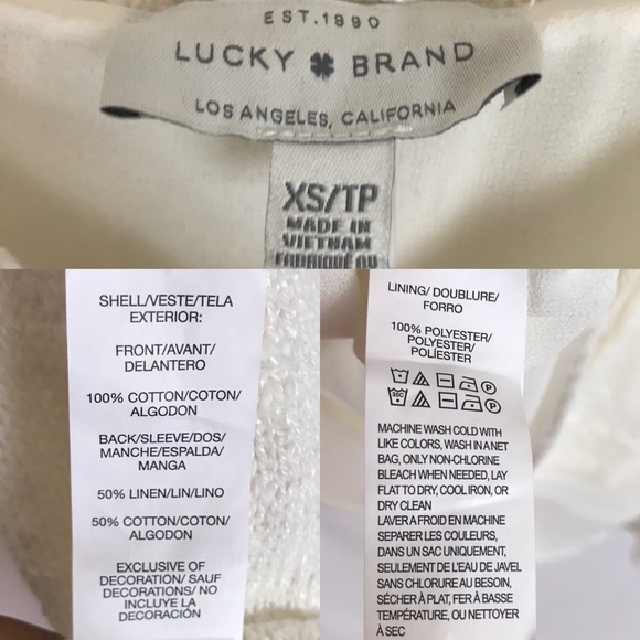 Lucky Brand Lace Mixed Media Pullover Sweater XS - Picture 8 of 8